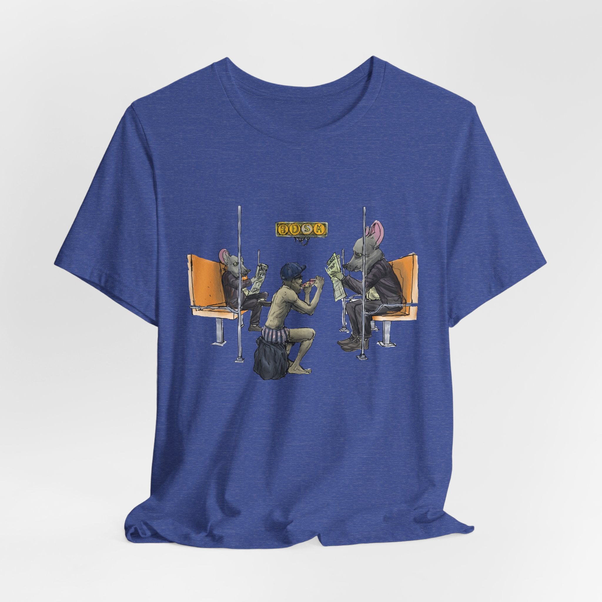 T-Shirt — Vintage Sci‑Fi Train Ride Illustration