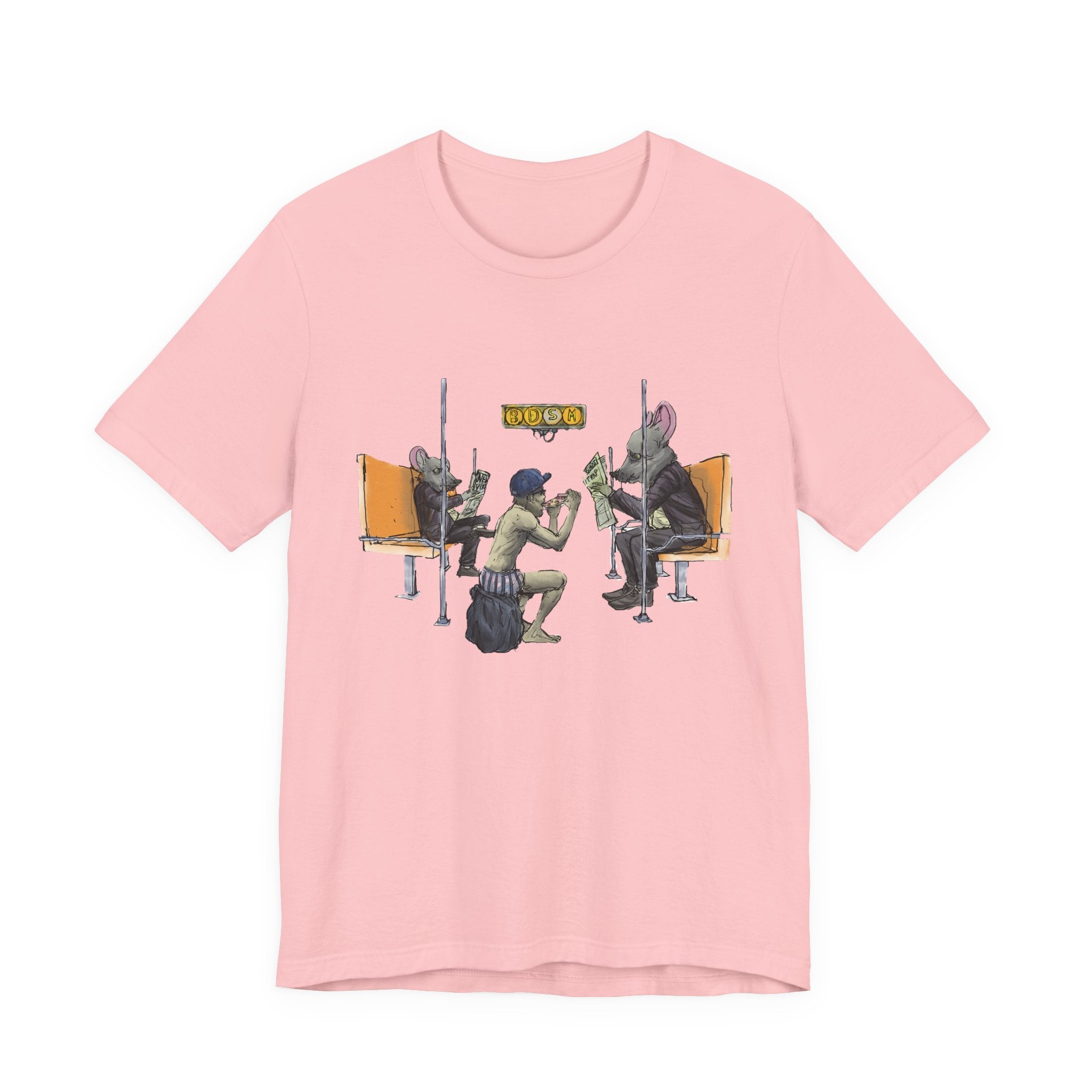 T-Shirt — Vintage Sci‑Fi Train Ride Illustration