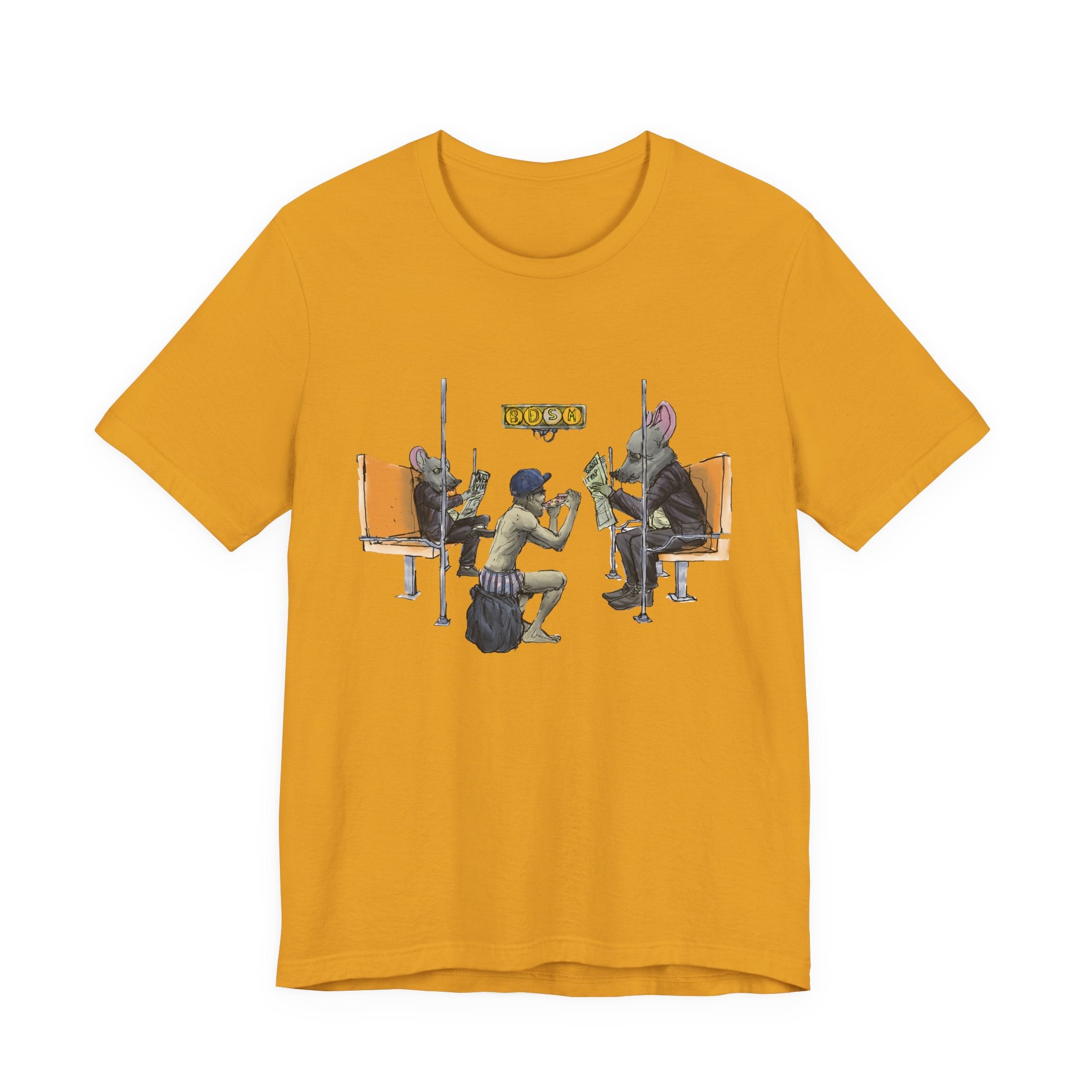T-Shirt — Vintage Sci‑Fi Train Ride Illustration