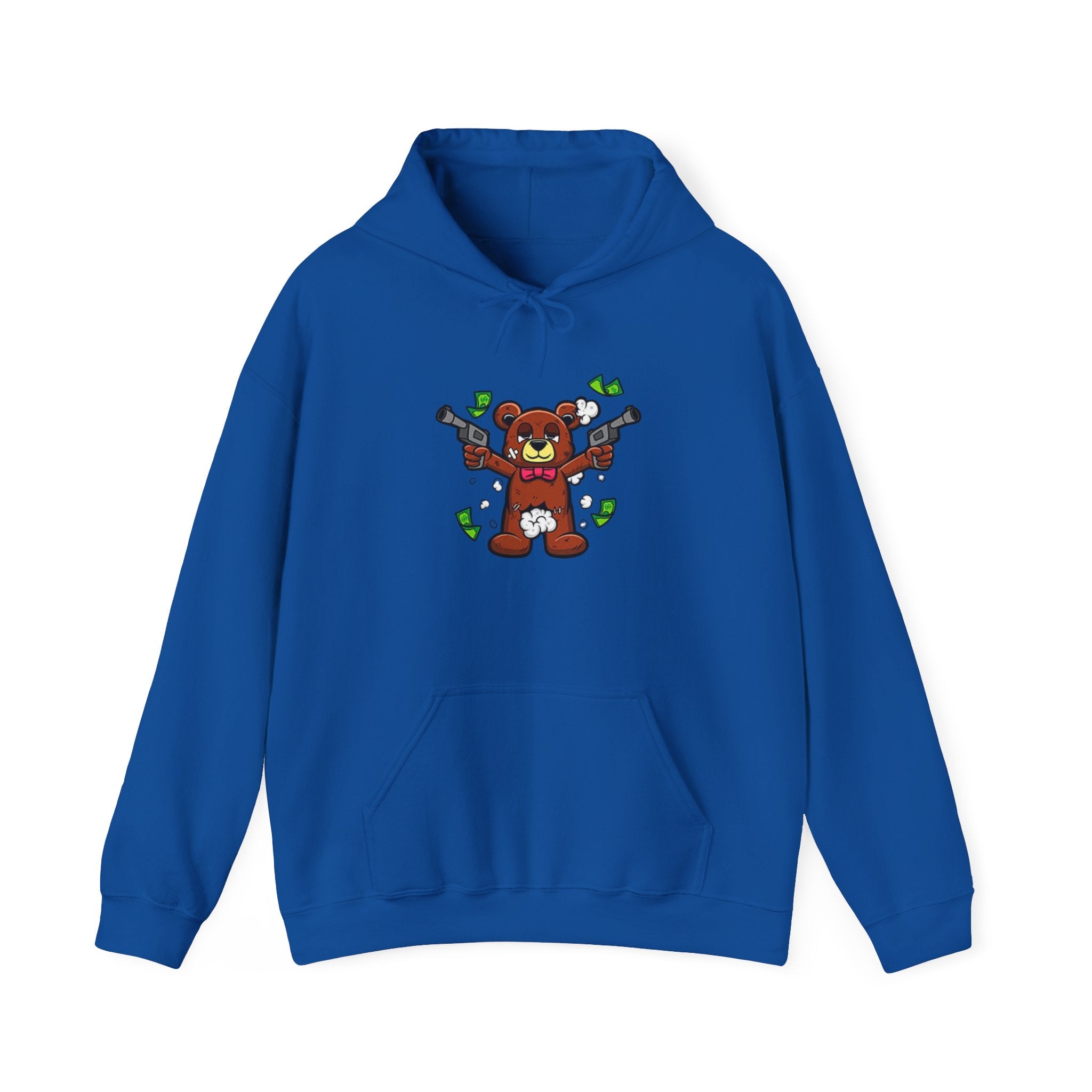 Pick Me Bear Hoodie — Cute Grizzly with Cash Graphic Sweatshirt