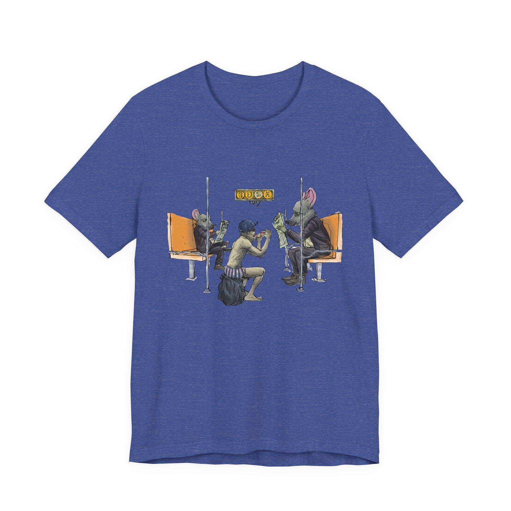 T-Shirt — Vintage Sci‑Fi Train Ride Illustration