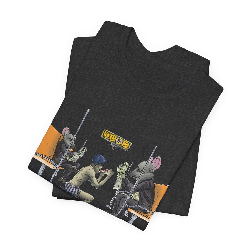 T-Shirt — Vintage Sci‑Fi Train Ride Illustration