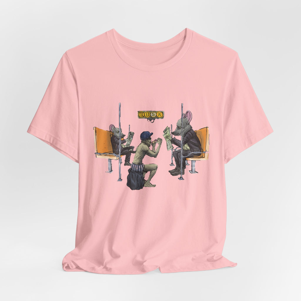 T-Shirt — Vintage Sci‑Fi Train Ride Illustration