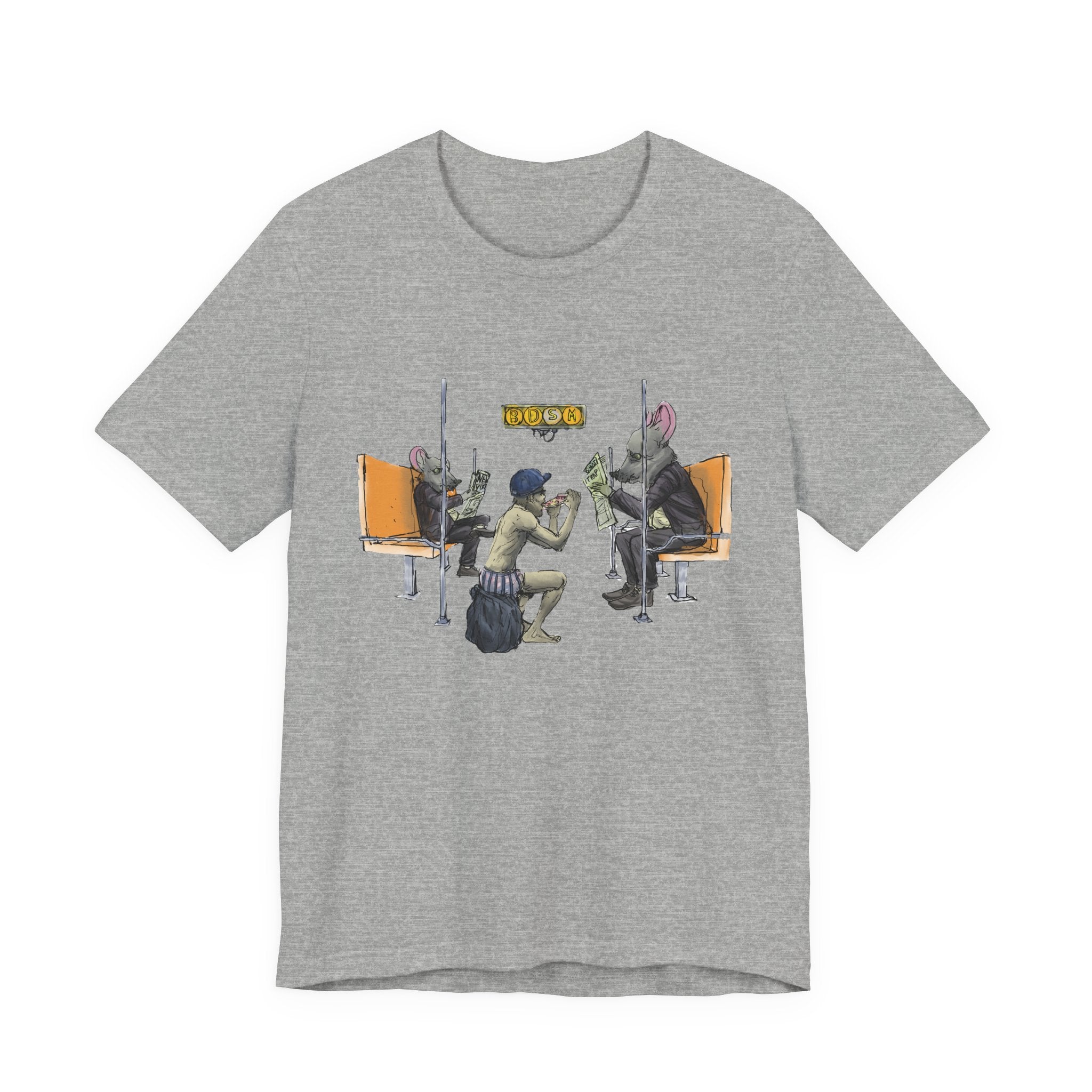 T-Shirt — Vintage Sci‑Fi Train Ride Illustration