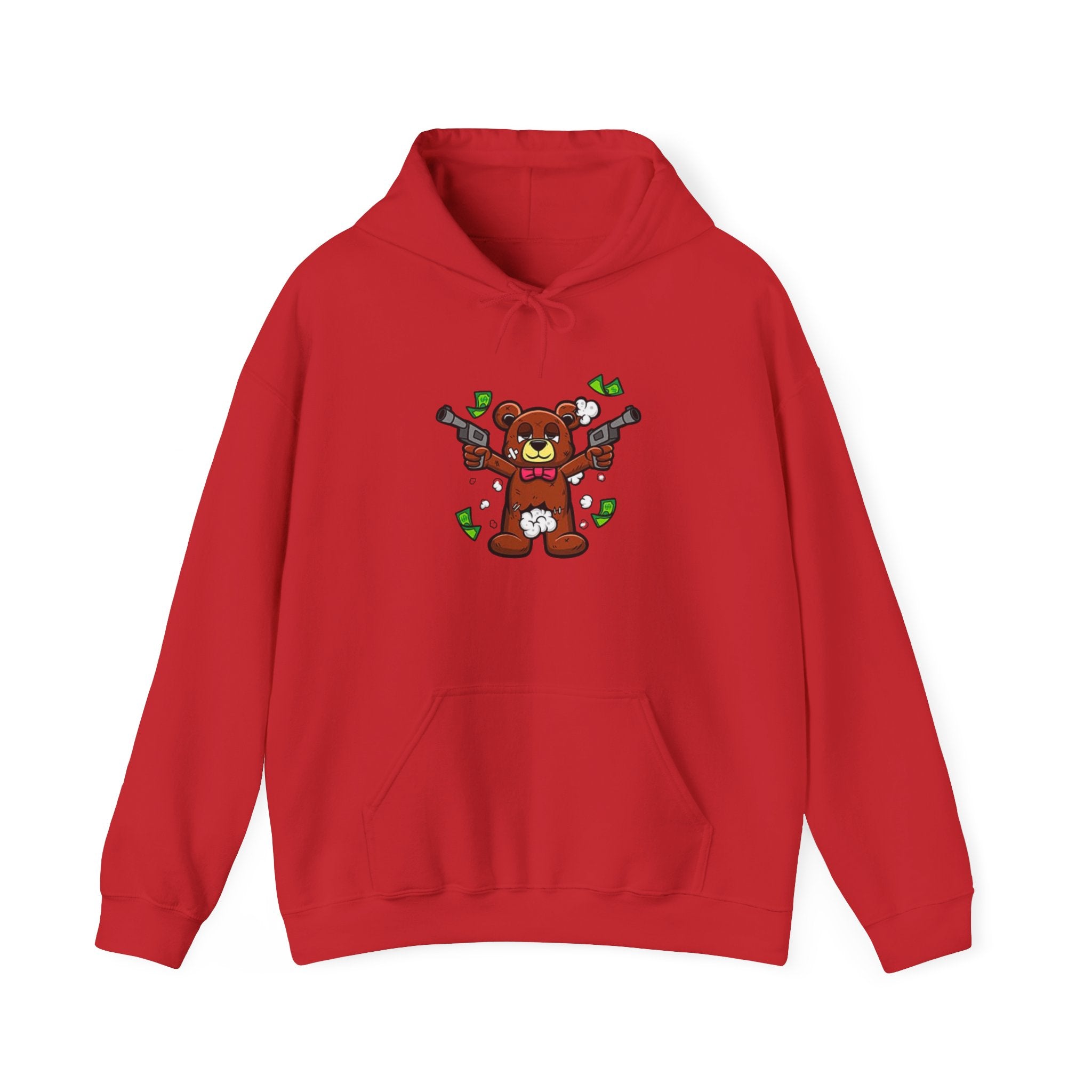 Pick Me Bear Hoodie — Cute Grizzly with Cash Graphic Sweatshirt