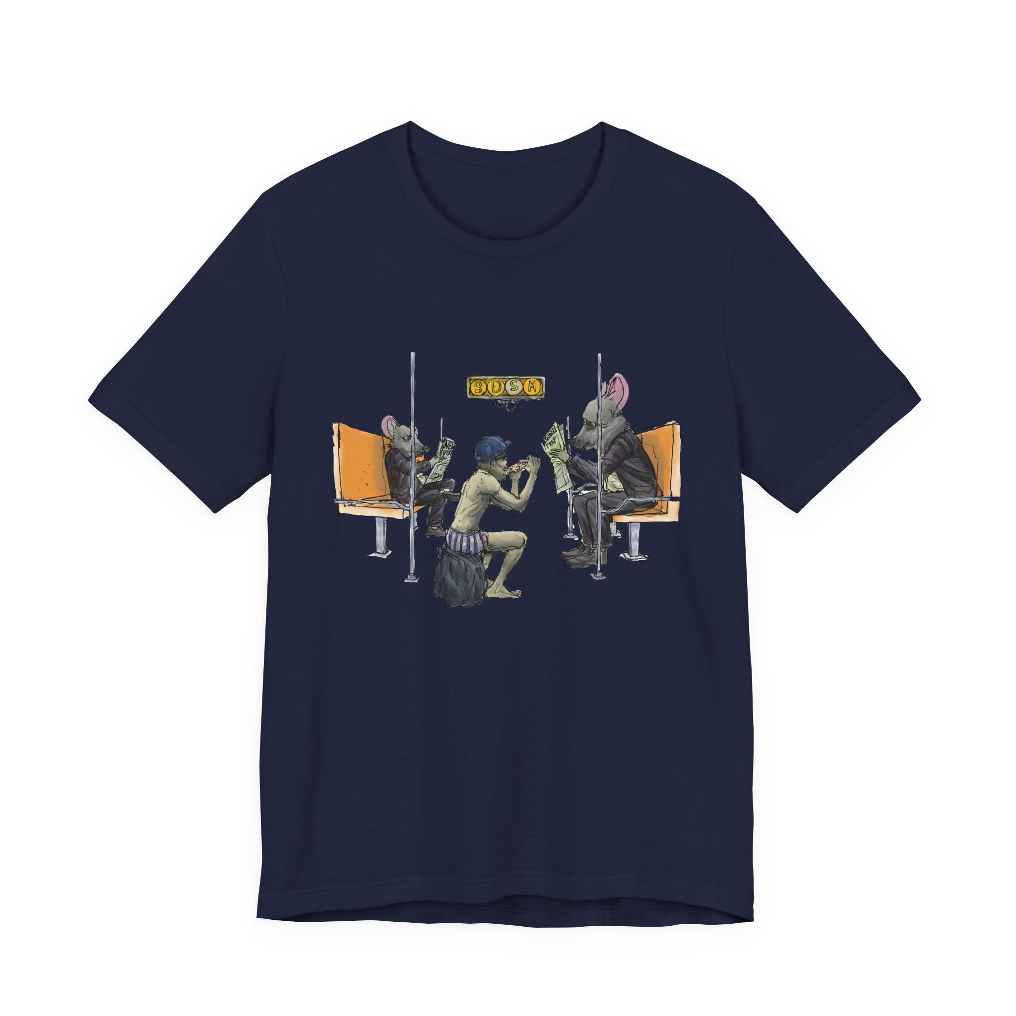 T-Shirt — Vintage Sci‑Fi Train Ride Illustration
