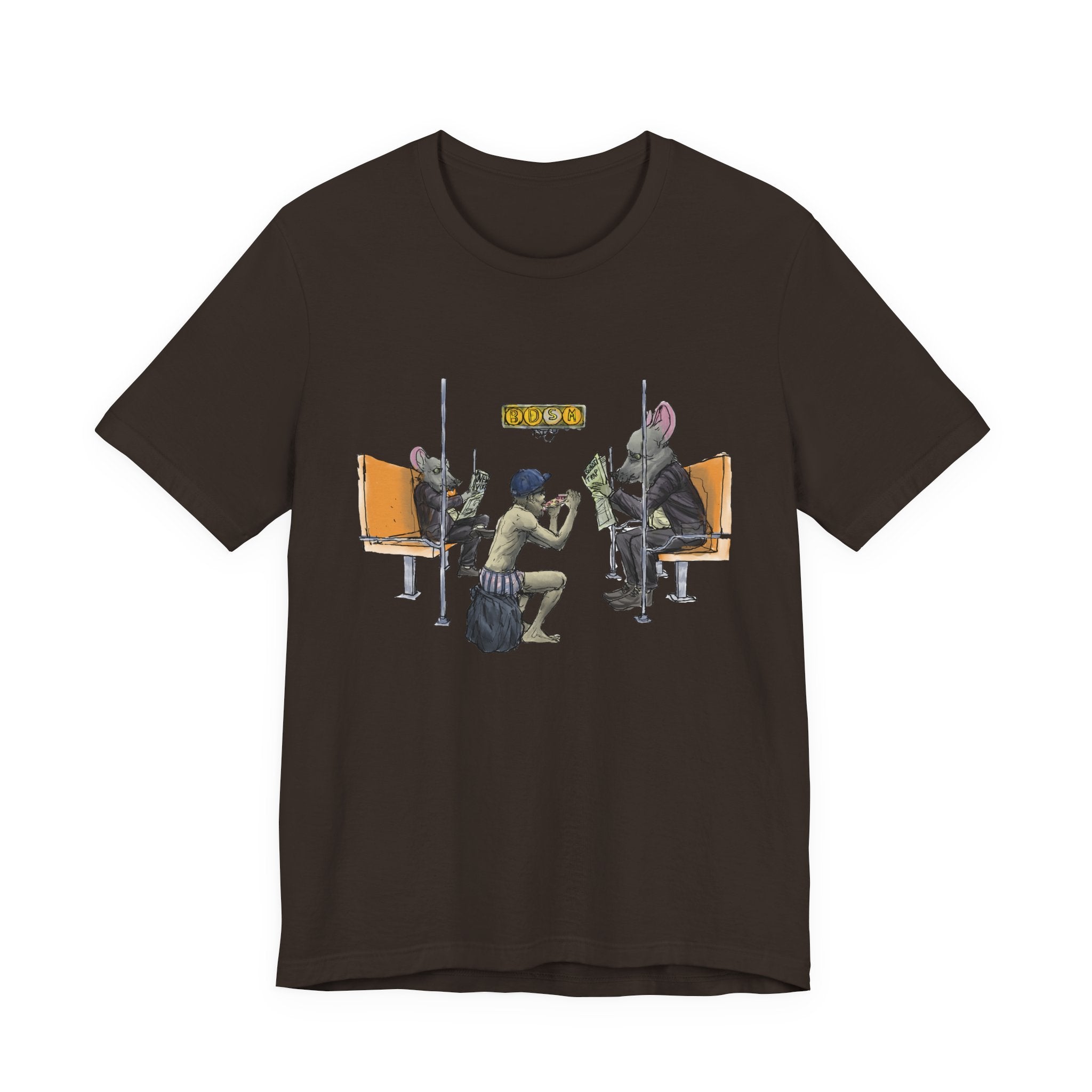 T-Shirt — Vintage Sci‑Fi Train Ride Illustration
