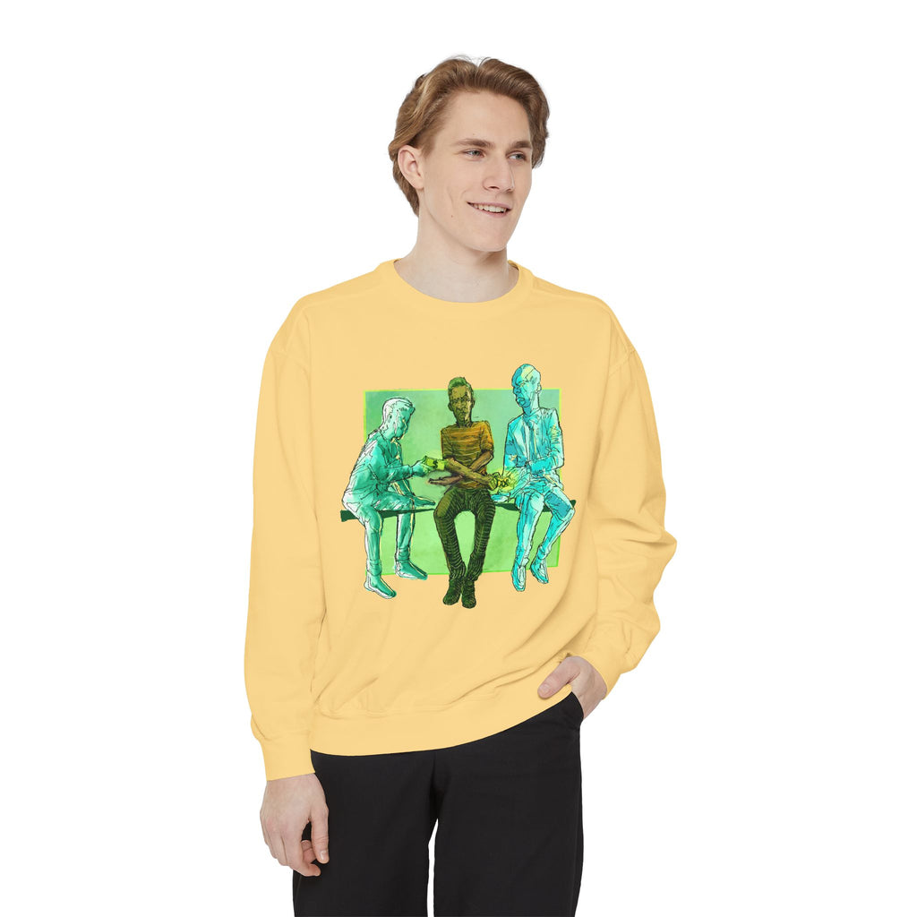 You make/They take — Vintage Sketch Band Illustration