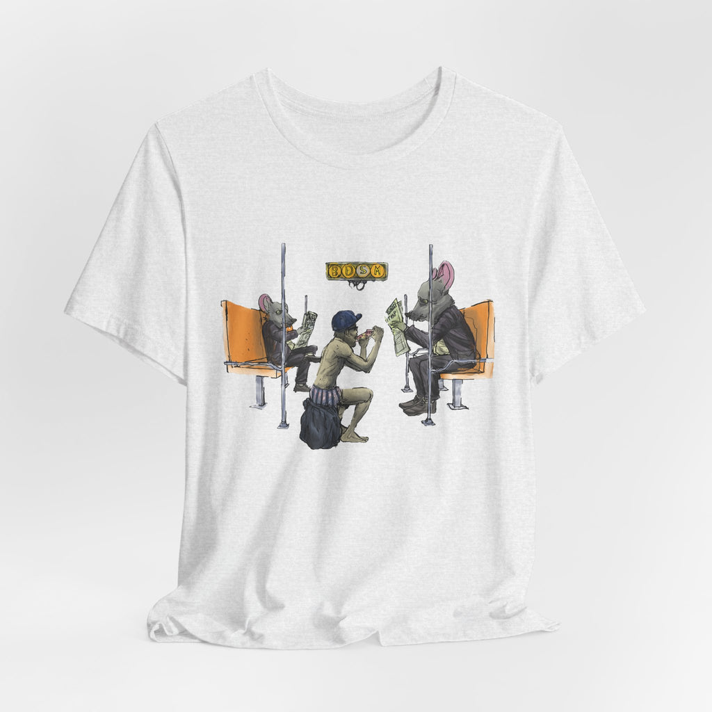 T-Shirt — Vintage Sci‑Fi Train Ride Illustration