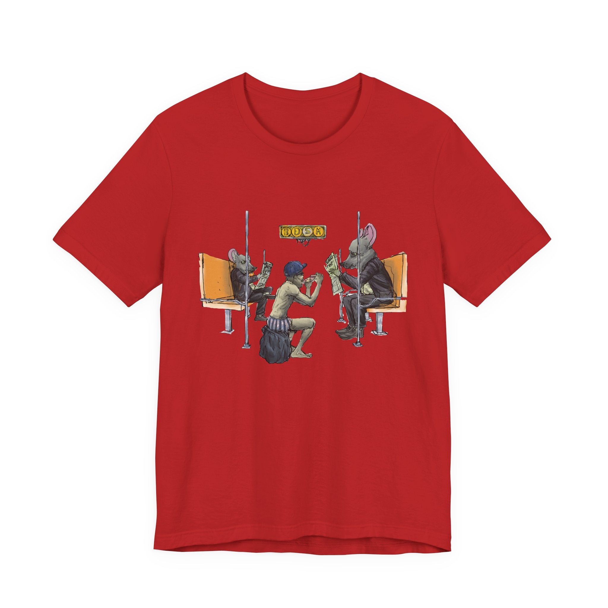 T-Shirt — Vintage Sci‑Fi Train Ride Illustration