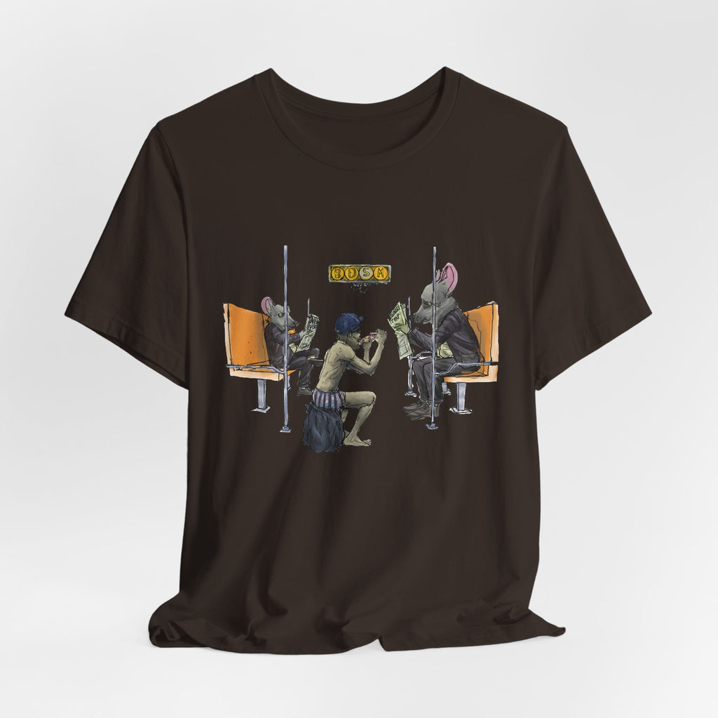 T-Shirt — Vintage Sci‑Fi Train Ride Illustration