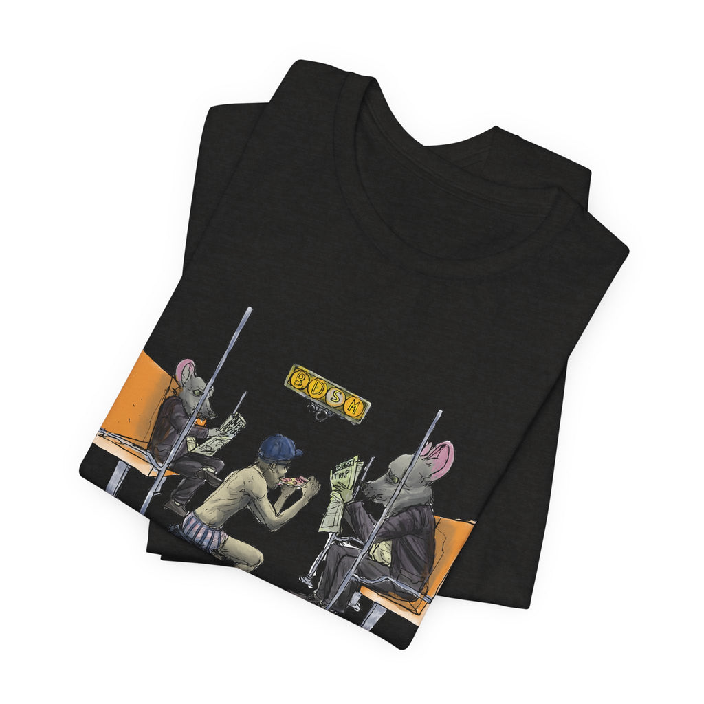 T-Shirt — Vintage Sci‑Fi Train Ride Illustration