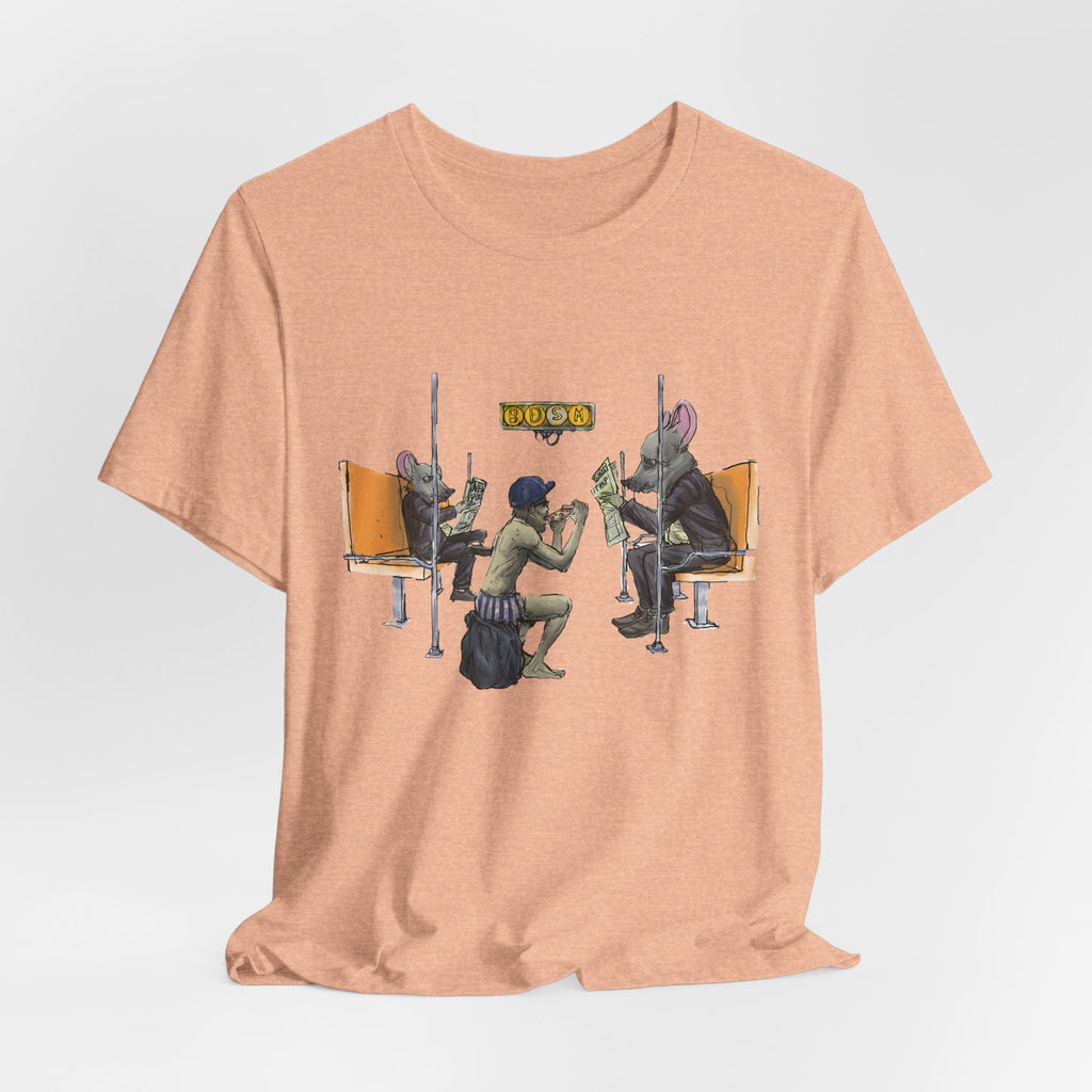 T-Shirt — Vintage Sci‑Fi Train Ride Illustration