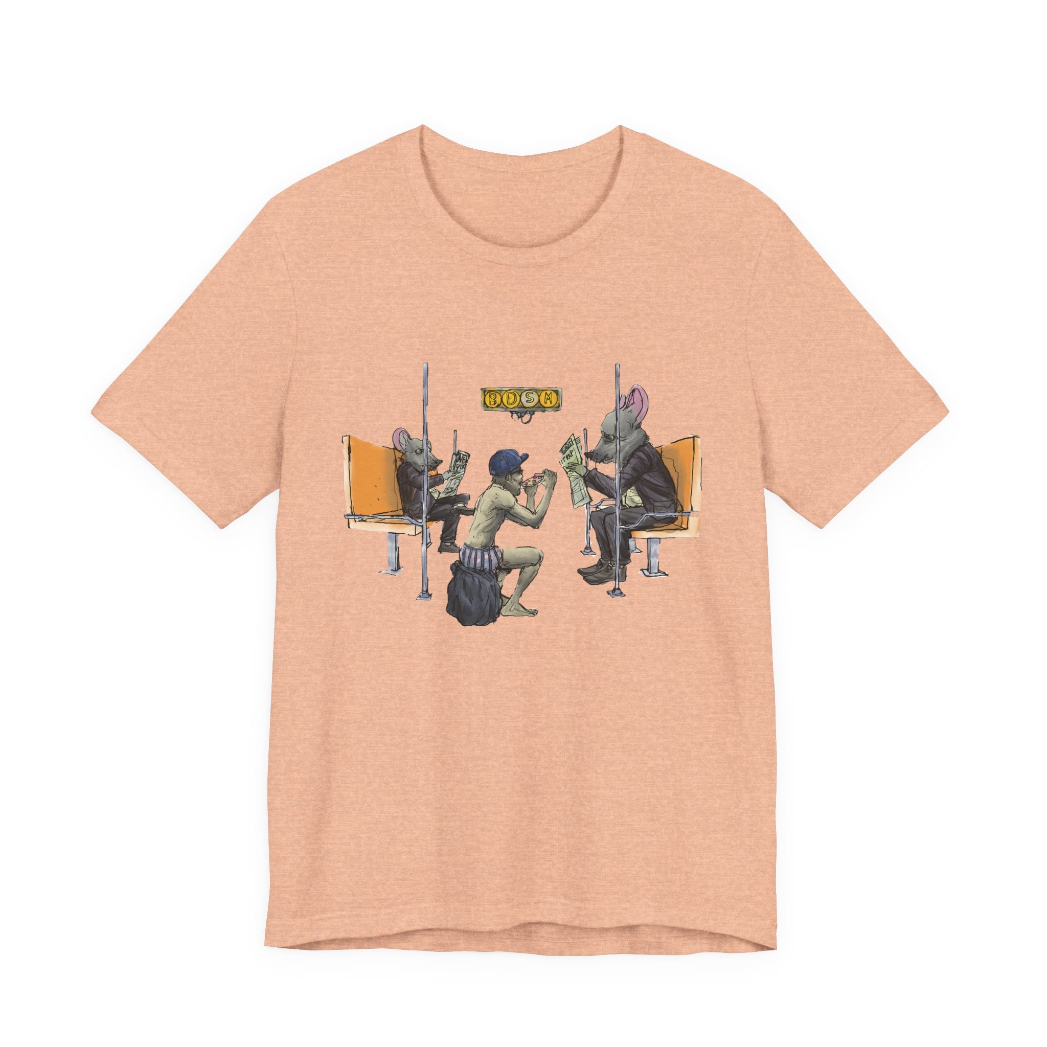 T-Shirt — Vintage Sci‑Fi Train Ride Illustration