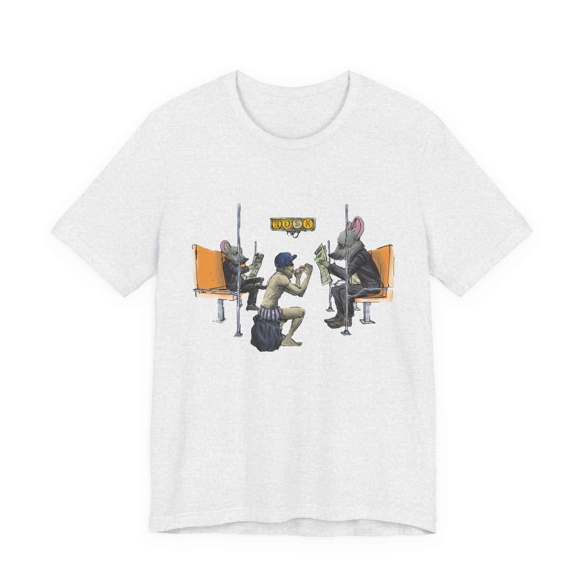 T-Shirt — Vintage Sci‑Fi Train Ride Illustration