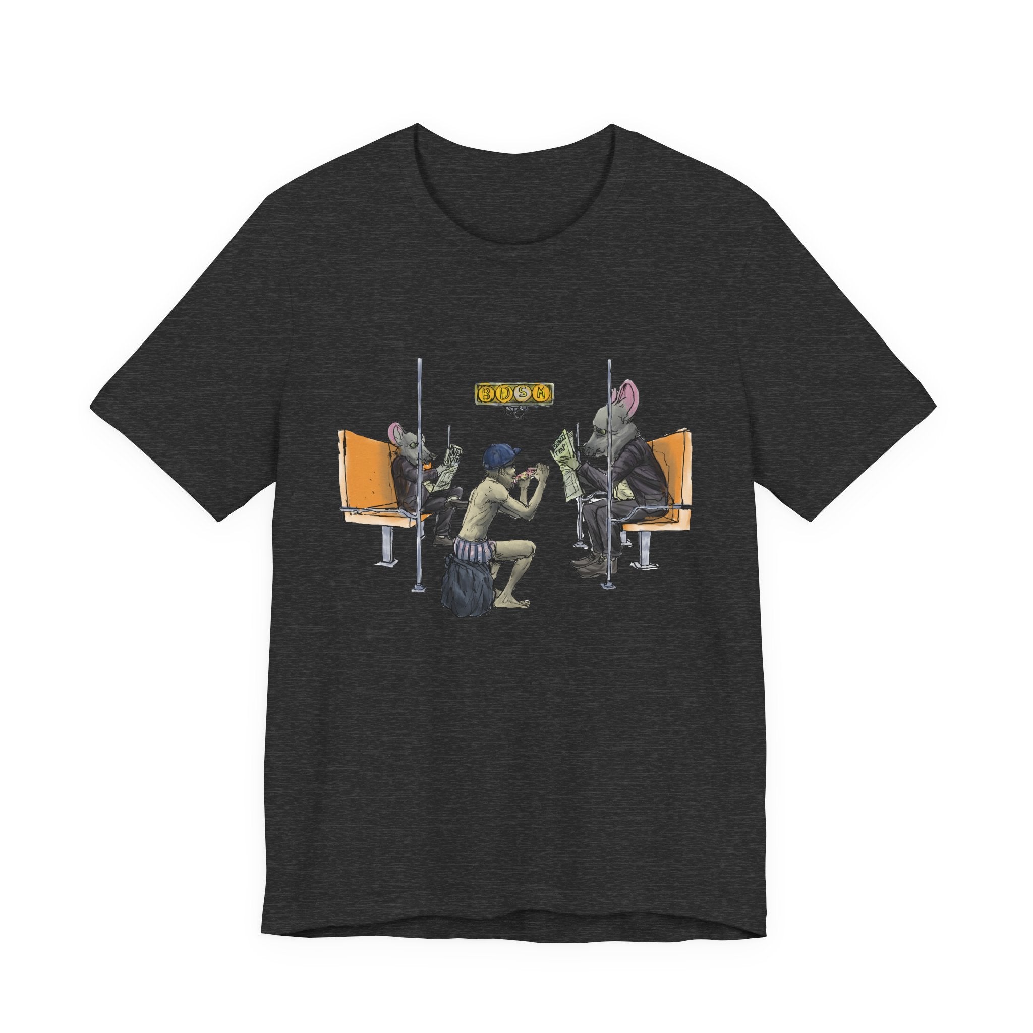 T-Shirt — Vintage Sci‑Fi Train Ride Illustration