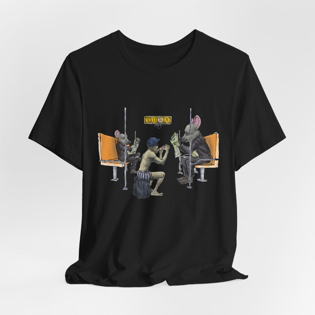 T-Shirt — Vintage Sci‑Fi Train Ride Illustration