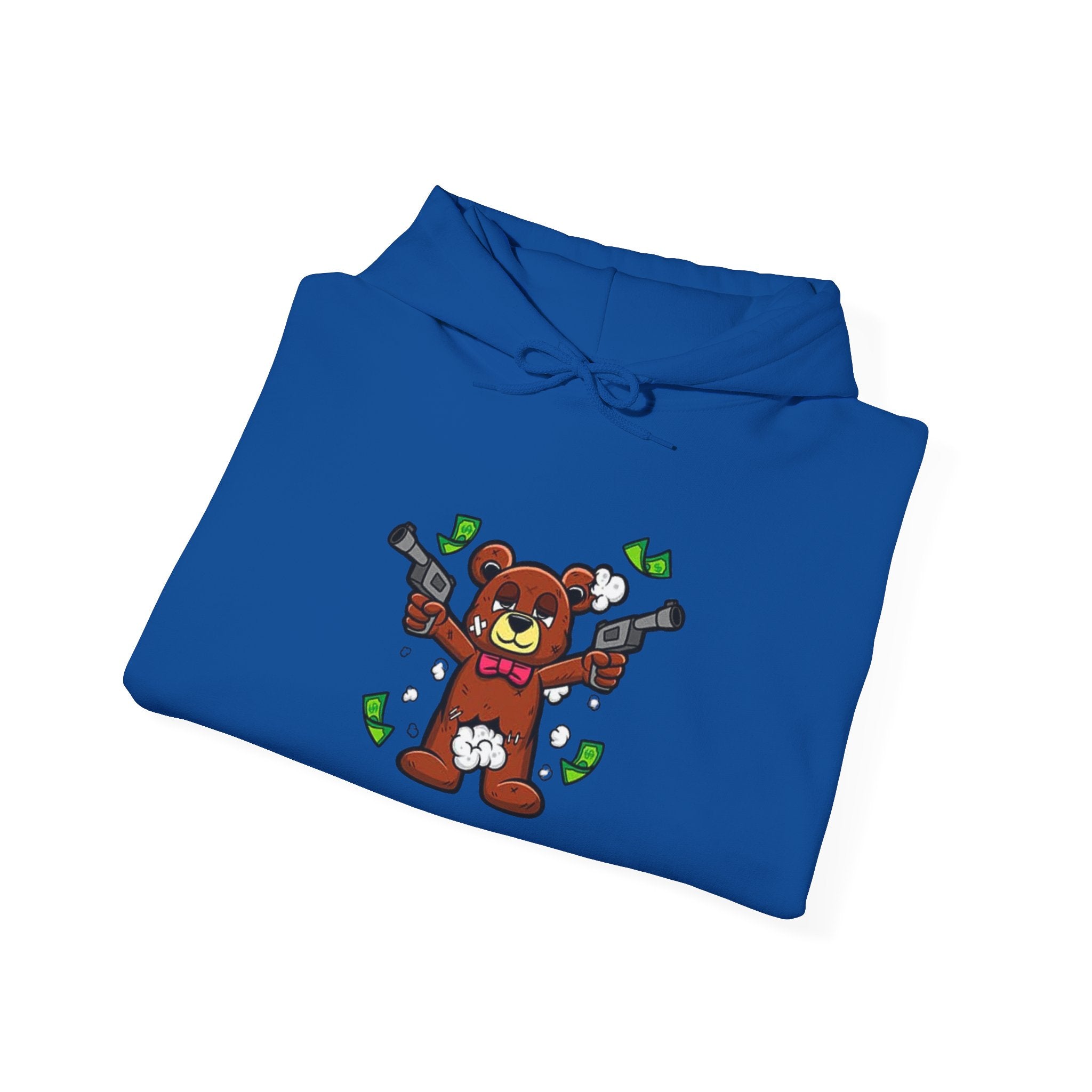 Pick Me Bear Hoodie — Cute Grizzly with Cash Graphic Sweatshirt