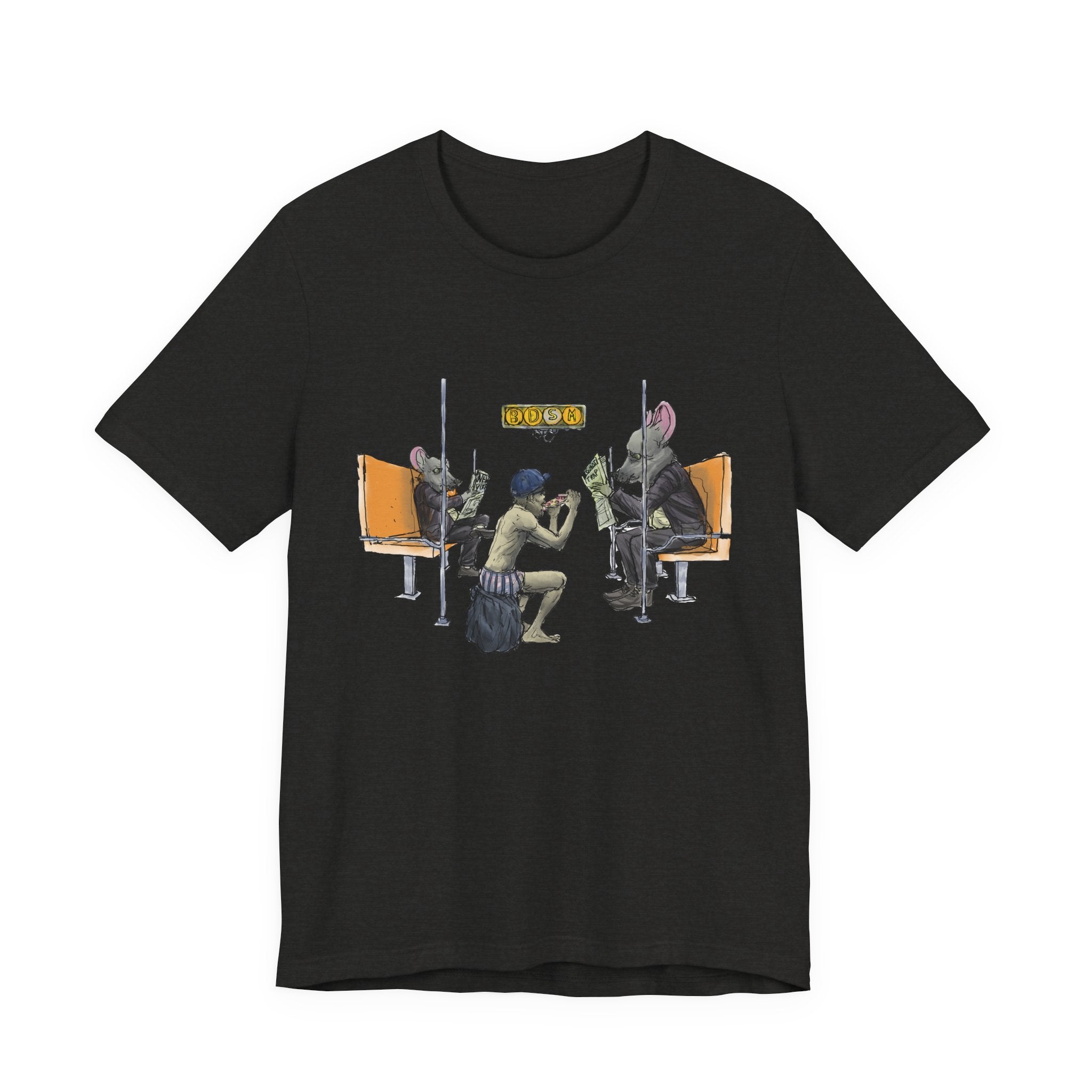 T-Shirt — Vintage Sci‑Fi Train Ride Illustration